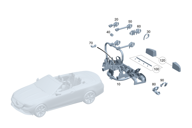 984020365 - Rear End Carrier Systems: Tensioning Strap for Mercedes-Benz Image