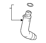 11428679020 - Engine: Oil Outlet Tube for BMW: 540i, 540i xDrive, 740i, 740i xDrive, 745e xDrive, 840i, 840i Gran Coupe, 840i xDrive, 840i xDrive Gran Coupe, M2, M240i, M240i xDrive, M340i, M340i xDrive, M440i, M440i Gran Coupe, M440i xDrive, M440i xDrive Gran Coupe, X3, X4, X5, X6, X7, Z4 Image