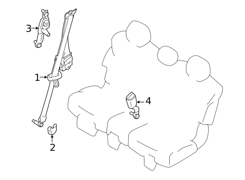 Seat Belt for 2012 INFINITI QX56 #3
