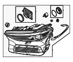 85H941773B - Electrical: Headlamp Assembly for Audi Image