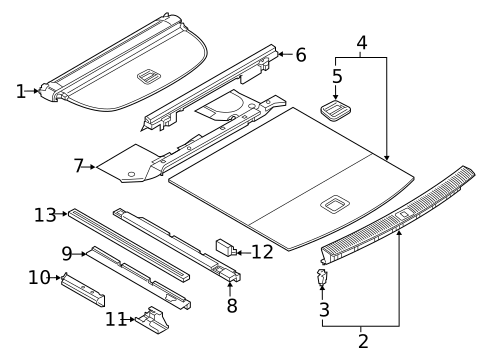 Interior Trim - Rear Body for 2023 Audi Q5 PHEV #1