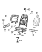 1UV50HLLAA - Interior Trim: Track Cover, Rear for Chrysler: 300 | Dodge: Charger Image