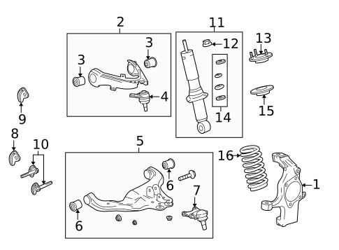 Suspension Components for 2005 Chevrolet Colorado #1
