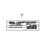 68551439AA - Labels: Vehicle Emission Control Information Label for Mopar Image