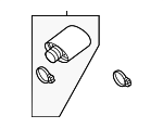 9Y3253824B - Exhaust: Tailpipe for Porsche Image