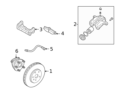 Brake Components for 2006 Cadillac STS #0