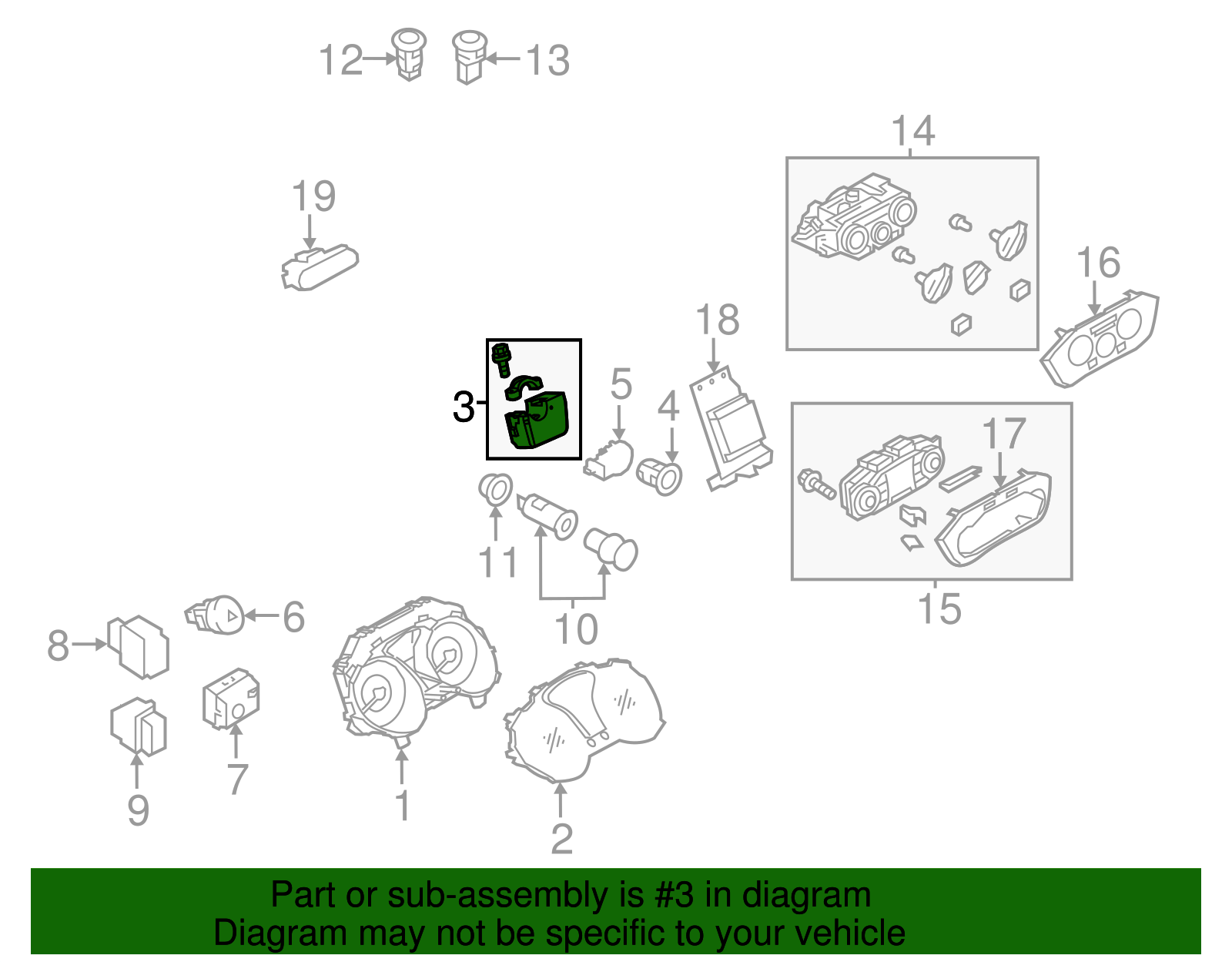 Tailgate lock mechanism Nissan Qashqai 1.2 DIG-T 16V