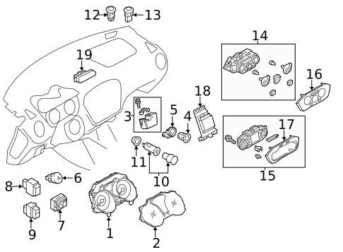 Cluster & Switches for 2013 Nissan Juke #0