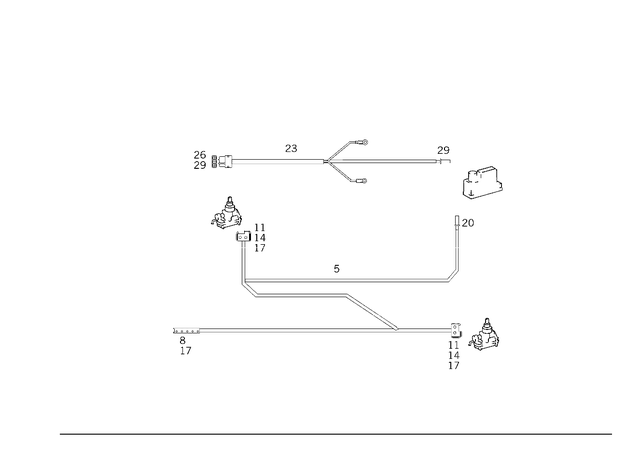 1295404109 - Electrical System: Line for Mercedes-Benz Image image