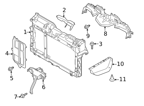 Radiator Support for 2011 Mazda 2 #0