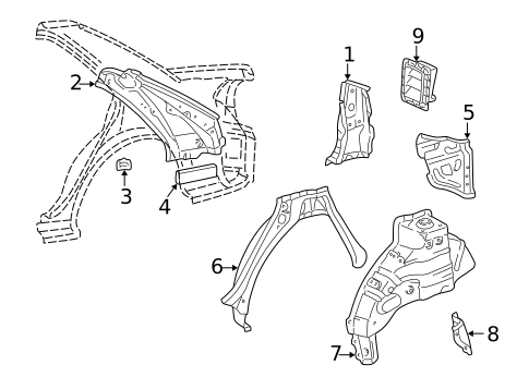 Inner Structure for 2000 Toyota Camry #0