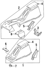 9693575P00 - : Boot for Nissan: D21, Pickup Image