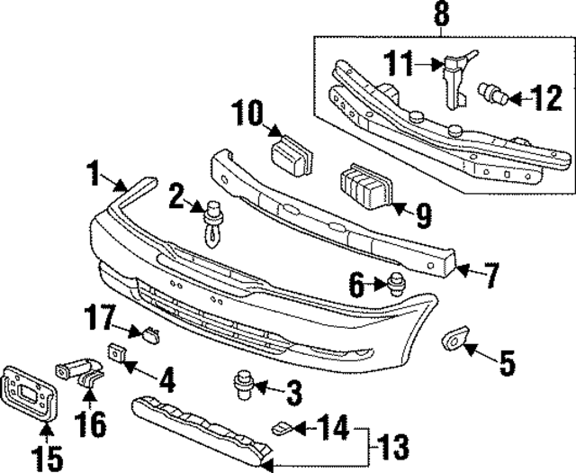 71104SZ5000 - Body: Air Guide for Acura Image
