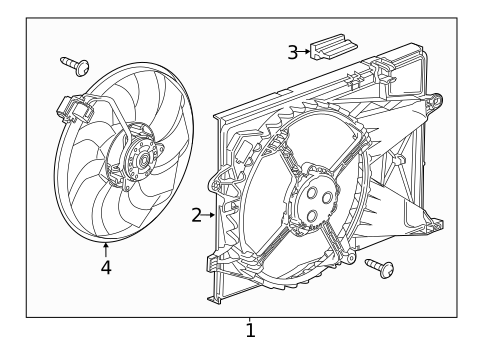 Cooling Fan, Clutch & Motor for 2017 Chevrolet Sonic #0