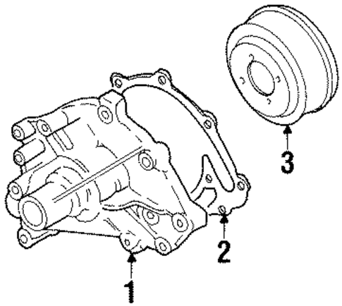 Water Pump for 1990 Lincoln Town Car #0