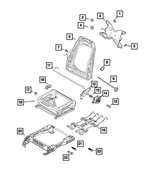 68125169AA - Interior Trim: Seat Bushing for Mopar Image