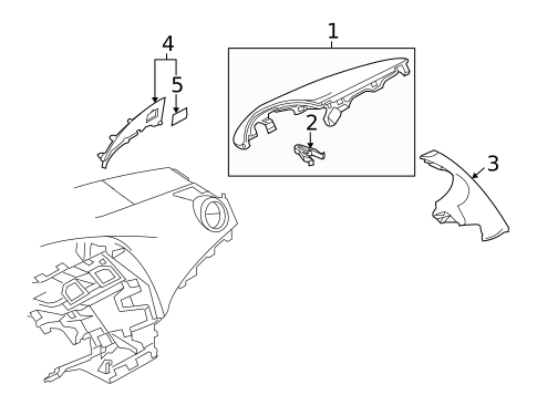 Instrument Panel Components for 2012 Mazda 3 #0