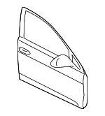 5G4831055AN - Body: Door Shell for Volkswagen: e-Golf, Golf, Golf Alltrack, Golf R, Golf SportWagen, GTI Image