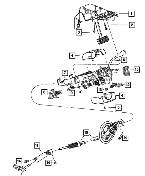 Steering Column and Intermediate Shaft for 2011 Ram 1500 #0