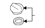 15255AA190 - Engine: Engine Oil Filler Cap for Subaru Image