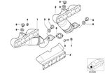 11721437202 - Engine: Hex Nut for BMW Image