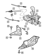 52104374AB - Transfer Case Model 247 [DHF, DHQ]: Shifter Housing And Lever for Mopar Image