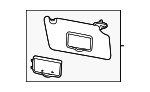 GB5Z7804104DA - Body: Visor for Ford: Explorer, Police Interceptor Utility Image