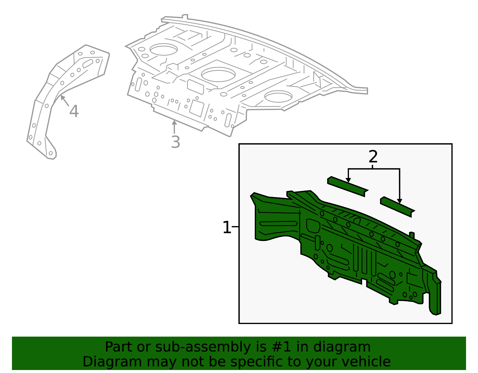 66100-T3W-300ZZ - Panel Rear - 2017 Honda Accord | Honda Factory Parts