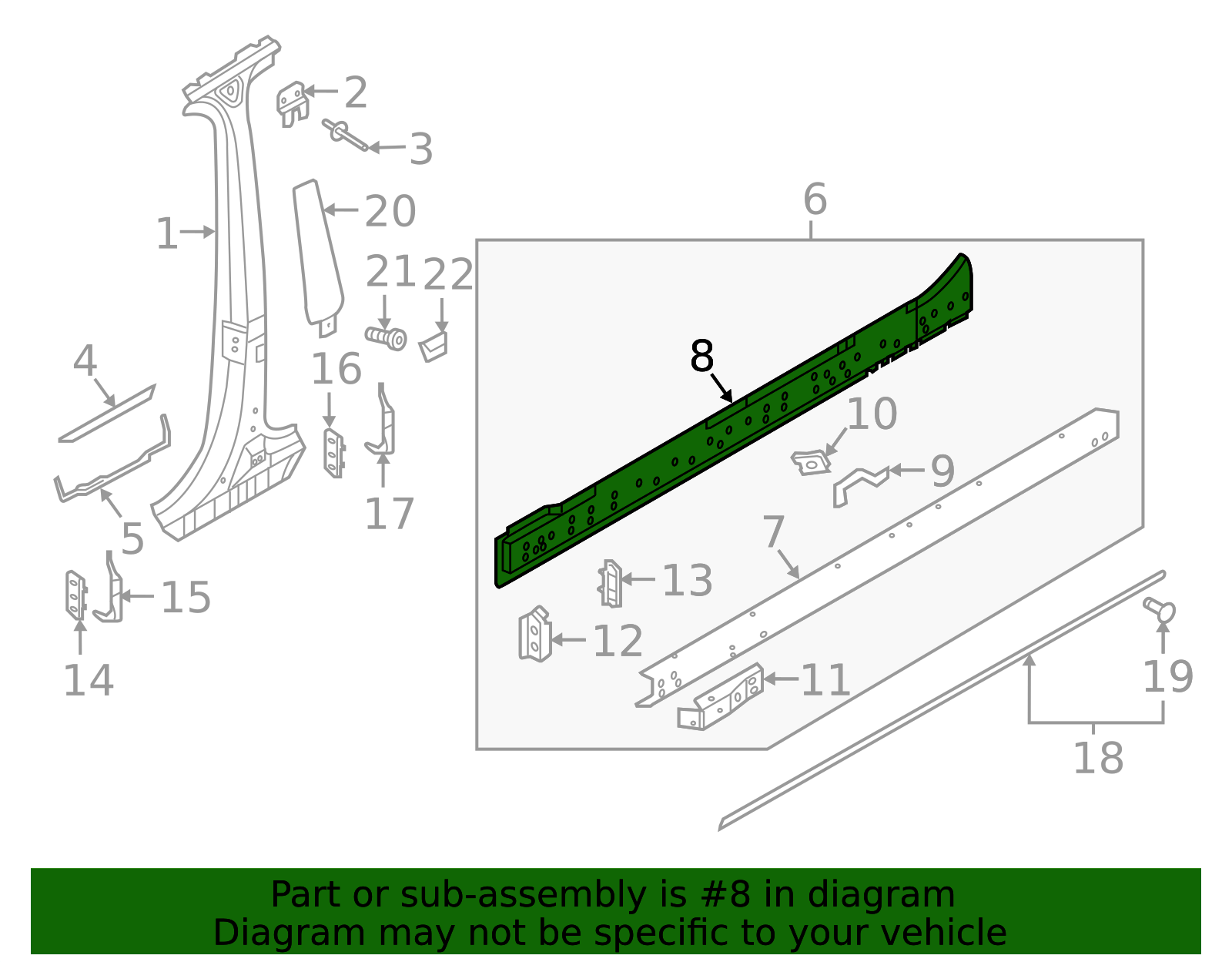 Audi Rocker Panel 4M8-809-755-A - High-Quality Rocker Panel for 2019-2025 Audi ...