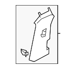 4KE867243B2O9 - Body: Upper Center Pillar Trim for Audi Image