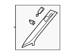 4KE867233C2O9 - Body: Windshield Pillar Trim for Audi Image