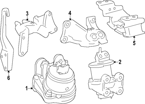 Engine & Trans Mounting for 2024 Toyota Tacoma #0