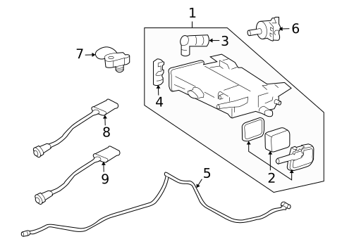 Emission Components for 2011 Cadillac CTS #1
