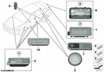 63319270506 - Lighting: Interior Light for BMW: 128i, 135i, 228i, 228iX, 230i, 230iX, 320i, 320iX, 328d, 328dX, 328i, 328iX, 328xi, 330e, 330i, 330iX, 335i, 335is, 335iX, 335xi, 340i, 340iX, 528i, 528iX, 535d, 535dX, 535i, 535iX, 550i, 550iX, 640i, 640iX, 650i, 650iX, 740i, 740LdX, 740Li, 740LiX, 750i, 750iX, 750Li, 750LiX, 760Li, BMW ALPINA B6, BMW ALPINA B7, BMW ALPINA B7L, BMW ALPINA B7LX, BMW ALPINA B7X, Hybrid 3, Hybrid 5, Hybrid 7L, M Coupé, M2, M2 Competition, M235i, M235iX, M240i, M240iX, M3, M6, X1 28i, X1 28iX, X1 35iX, X2 28i, X2 28iX, X2 M35iX Image image