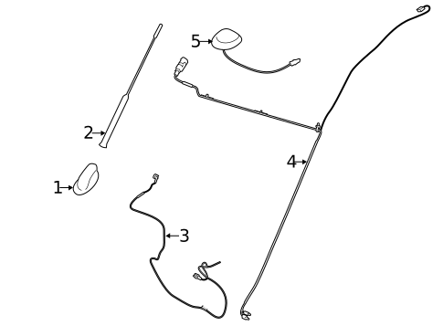 Antenna & Radio for 2017 Ford Transit Connect #1