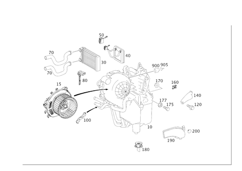 Air Conditioner in the Rear for 2009 Mercedes-Benz GL550 #0