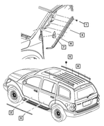 5JN56AGWAD - : Rear Door Molding, Right for Mopar Image