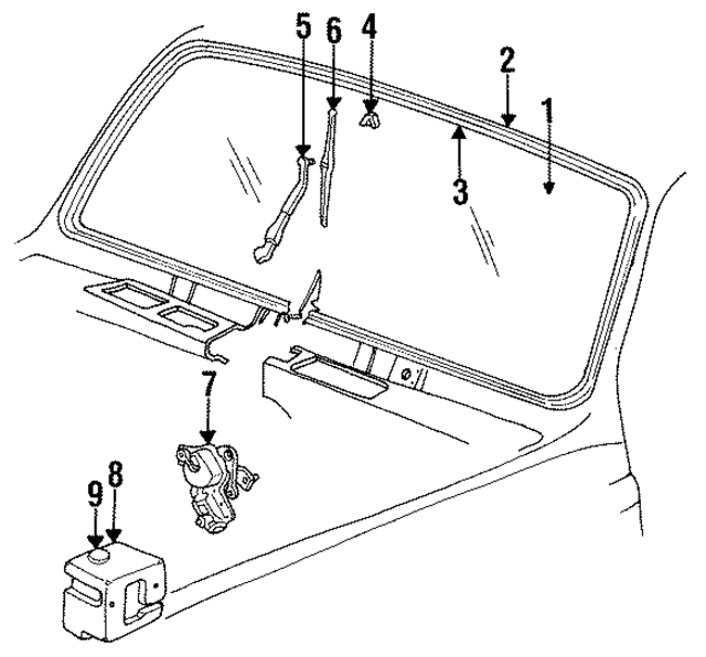 14018595 - Body: Windshield for GM Image