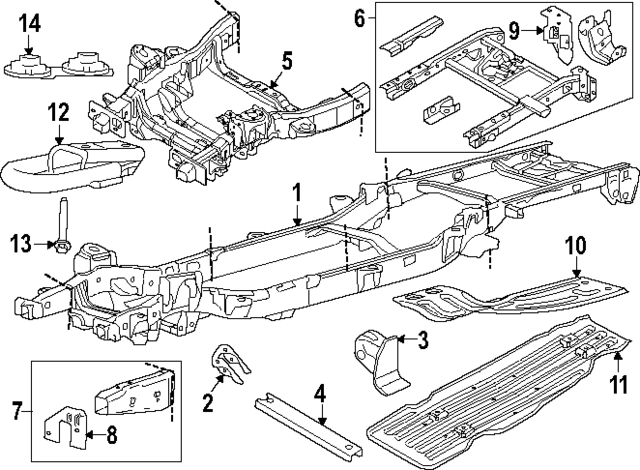 HL3Z5005L - Body: Frame Assembly for Ford: F-150 Image