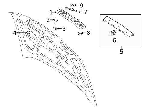 Grille & Components for 2002 Volvo V40 #0