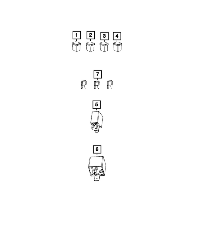 68156274AA - Electrical: J Case Fuse for Mopar Image