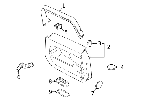 Interior Trim - Back Door for 2013 Mini Cooper #0