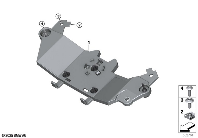 46638534938 - General Electrical System: Body Screw without Shoulder - M5X14-A2-70 for BMW-Motorrad Image