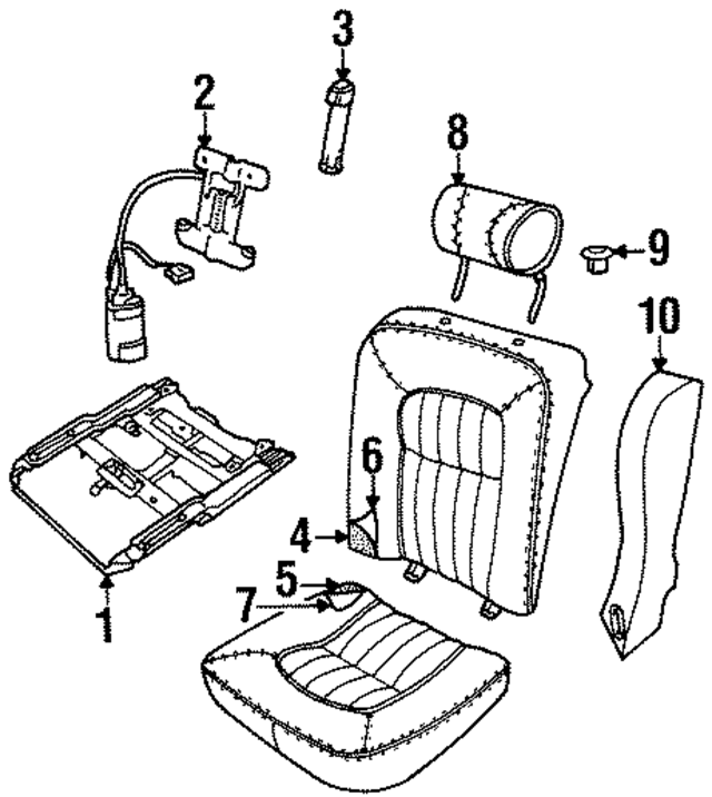 GXF5342AA - Body: Seat Adjuster for Jaguar Image