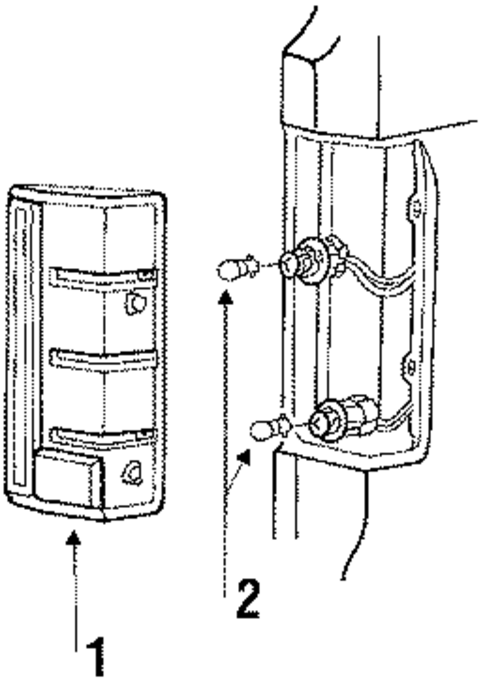 Backup & Tail Lamps for 1985 Ford F-250 #0