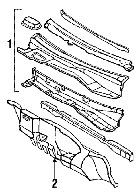 Cowl for 1988 Pontiac Grand Prix #0