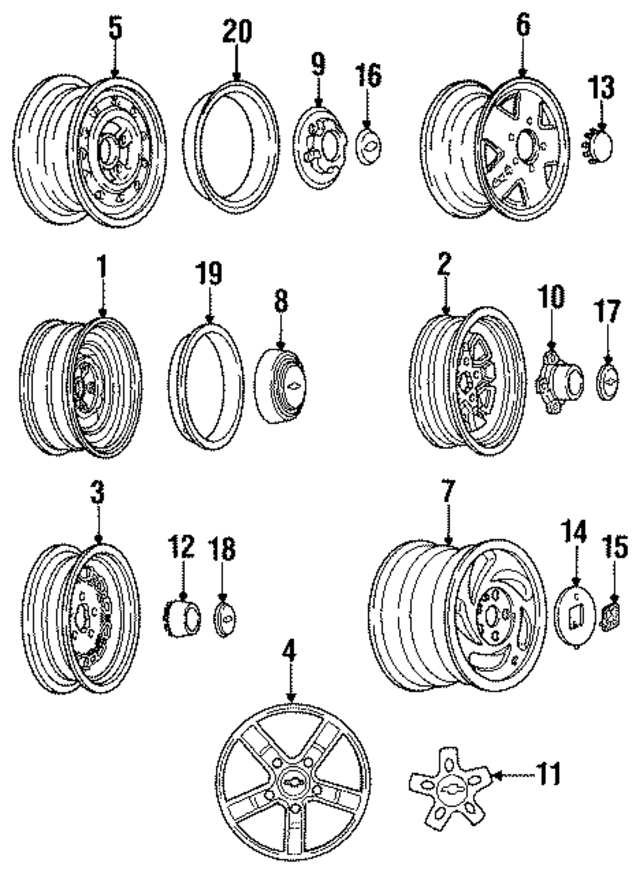9591885 - Suspension: Wheel, Standard for GM Image