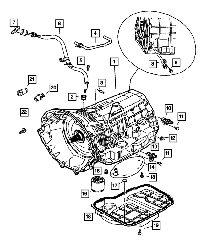 6508769AA - Automatic Transmission Multi-Speed: Hex Head Screw And Washer for Mopar Image image