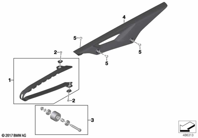 46638557612 - : Chain Guard               for BMW-Motorrad Image