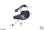 61319201736 - Vehicle Electrical System: Steering Wheel Heating Pushbutton for BMW Image